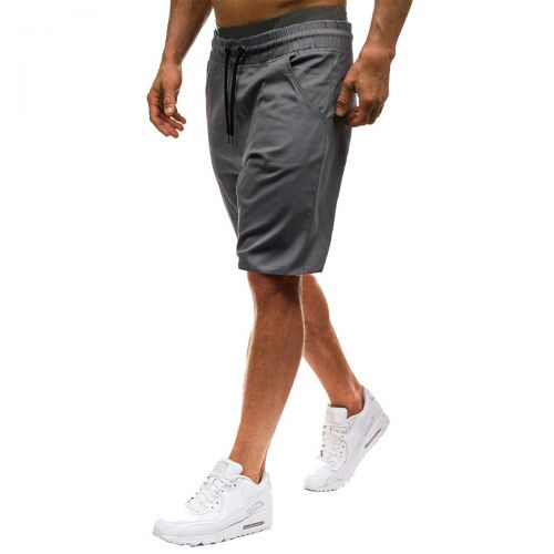  Cloudstyle Mens Casual Beach Shorts Flat Front Elastic Jogging Sport Solid Shorts Pants