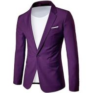 Cloudstyle Mens Suit Jacket One Button Slim Fit Sport Coat Business Daily Blazer