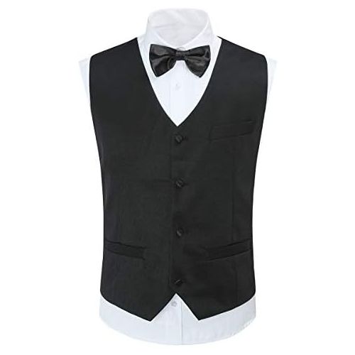  할로윈 용품Cloudstyle Mens Tailcoat Formal Slim Fit 3-Piece Suit Dinner Jacket Swallow-Tailed Coat