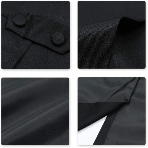  할로윈 용품Cloudstyle Mens Tailcoat Formal Slim Fit 3-Piece Suit Dinner Jacket Swallow-Tailed Coat