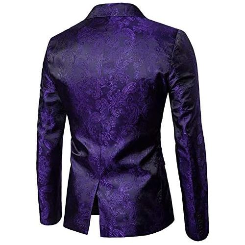  할로윈 용품Cloudstyle Mens 2 Piece Paisley Dress Suit One Button Party Wedding Blazer Pants Sets