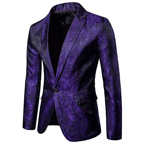  할로윈 용품Cloudstyle Mens 2 Piece Paisley Dress Suit One Button Party Wedding Blazer Pants Sets