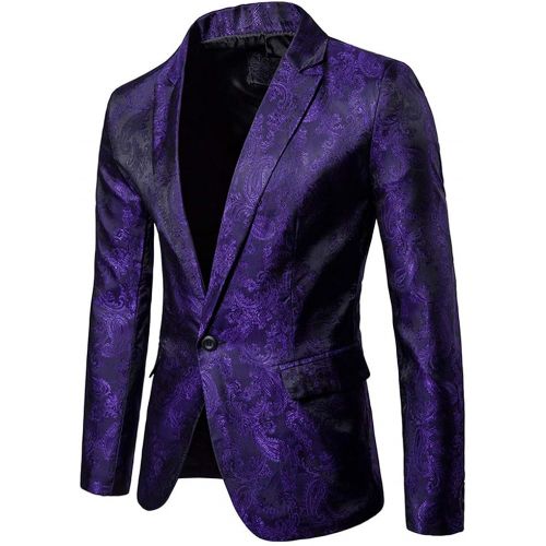  할로윈 용품Cloudstyle Mens 2 Piece Paisley Dress Suit One Button Party Wedding Blazer Pants Sets