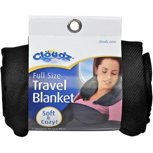  [아마존베스트]Cloudz Compact Travel Blanket - Black