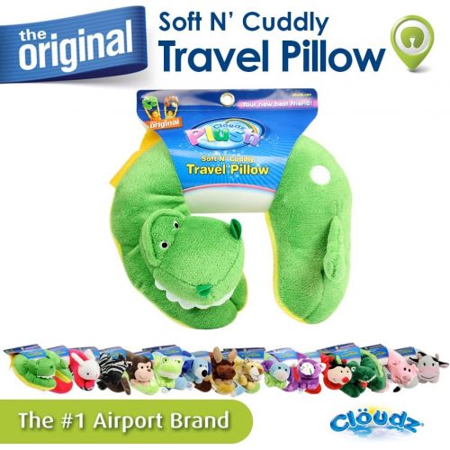  Cloudz Plush Animal Neck Pillows - Dinosaur / Rex