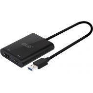 CLUB3D Club3D CSV-1474 USB 3.0 type A to Dual HDMI 2.0 4K 60Hz External Graphics video adapter for multiple Monitors