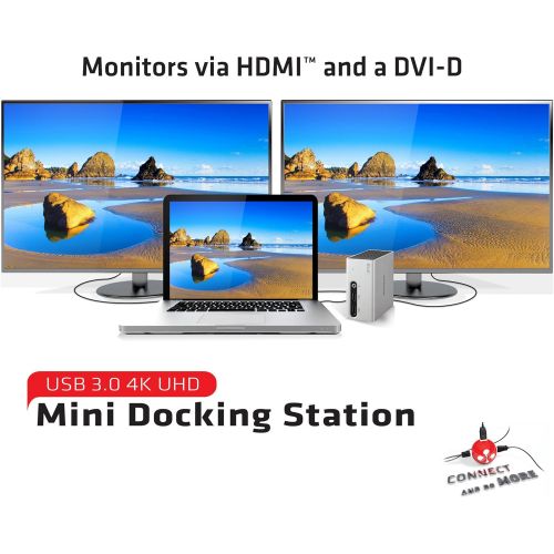  CLUB3D Club3D 4K Docking Station for Laptops - HDMI and DVI - USB 3.0 (CSV-3104D)