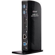 CLUB3D Club 3D USB 3.0 Dual DisplayPort 4K Monitor Universal Laptop Docking Station for Windows (Dual 4K DisplayPort, Gigabit Ethernet, Audio, 6 USB Ports)