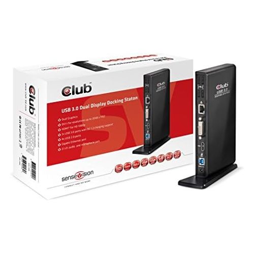  CLUB3D Club3D USB 3.0 Dual Display Docking Station DVIHDMI (CSV-3242HD)