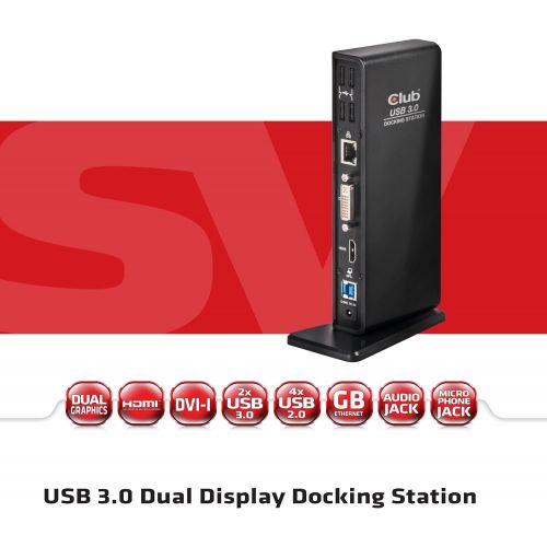  CLUB3D Club3D USB 3.0 Dual Display Docking Station DVIHDMI (CSV-3242HD)