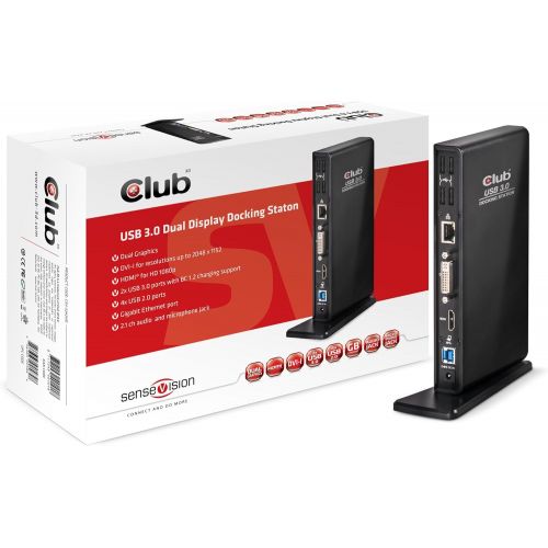  CLUB3D Club3D USB 3.0 Dual Display Docking Station DVIHDMI (CSV-3242HD)