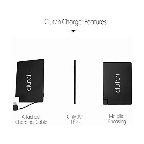  [아마존핫딜][아마존 핫딜] Clutch Portable Charger, Ultra Slim 2300mAh Small Power Bank, High-Speed Portable Phone Charger Compatible with iPhone, iPad and AirPods.