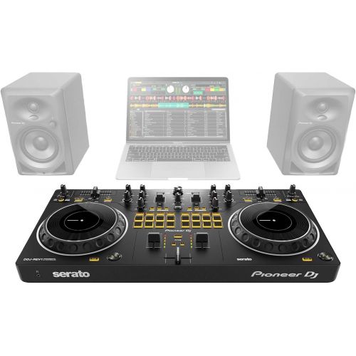  [아마존베스트]Clutch Pioneer DDJ-SB3 Serato DJ Controller Starter Package w/Speakers + Headphones