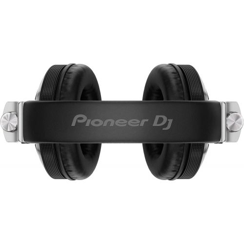  [아마존베스트]Clutch Pioneer HDJ-X7-S Over Ear Silver Pro DJ Headphones w/Table Stand + Carry Case