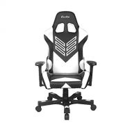 Clutch Chairz Crank Series “Onylight Edition” Worlds Best Gaming Chair (Black/White) Racing Bucket Seat Gaming Chairs Computer Chair Esports Chair Executive Office Chair w/Lumbar Support Pillows