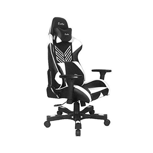  Clutch Chairz Crank Series “Onylight Edition” Worlds Best Gaming Chair (BlackWhite) Racing Bucket Seat Gaming Chairs Computer Chair Esports Chair Executive Office Chair wLumbar Support Pillows