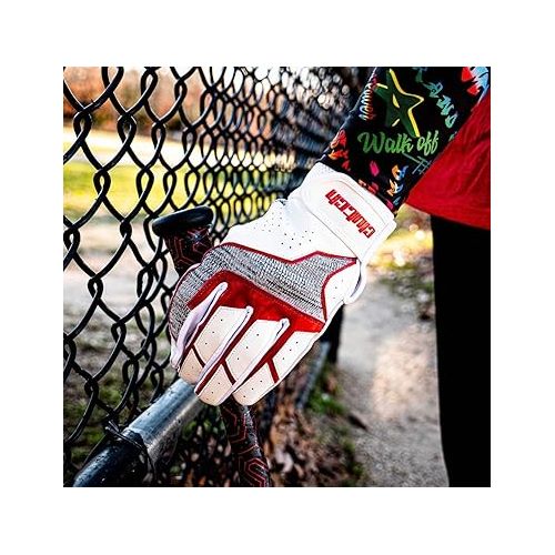  Clutch Sports Apparel Pro Series Stealth Black Baseball and Softball Batting Gloves