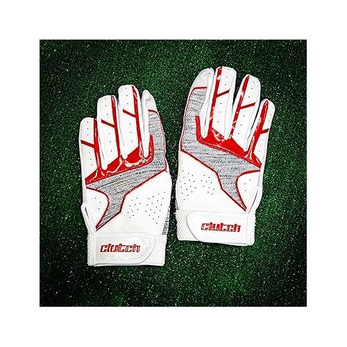  Clutch Sports Apparel Pro Series Stealth Black Baseball and Softball Batting Gloves