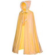 Cmiko Deluxe Princess Soft Velvet Hooded Long Cape Cloak Costume for Girls Dress Up Party