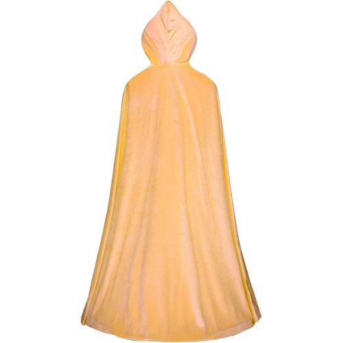  Cmiko Deluxe Princess Soft Velvet Hooded Long Cape Cloak Costume for Girls Dress Up Party