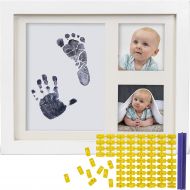 Co Little Baby Ink Hand and Footprint Kit  Handprint Picture Frame for Newborns (Safe Clean-Touch Ink Pad for Prints)  Best New Mom and Shower Gift  Foot Impression Photo Keepsake for Gir