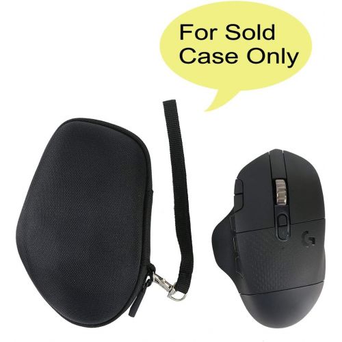  co2crea Hard Travel Case Replacement for Logitech G604 Lightspeed Wireless Gaming Mouse (Black Case)