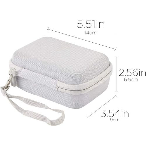  co2crea Hard Travel Case Replacement for Fujifilm Instax Mini Liplay Hybrid Instant Camera (White Case)