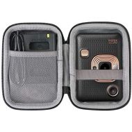 co2crea Hard Travel Case Replacement for Fujifilm Instax Mini Liplay Hybrid Instant Camera (Black Case)