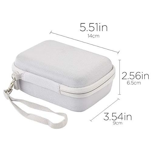  co2crea Hard Travel Case Replacement for Fujifilm Instax Mini Liplay Hybrid Instant Camera (White Case)