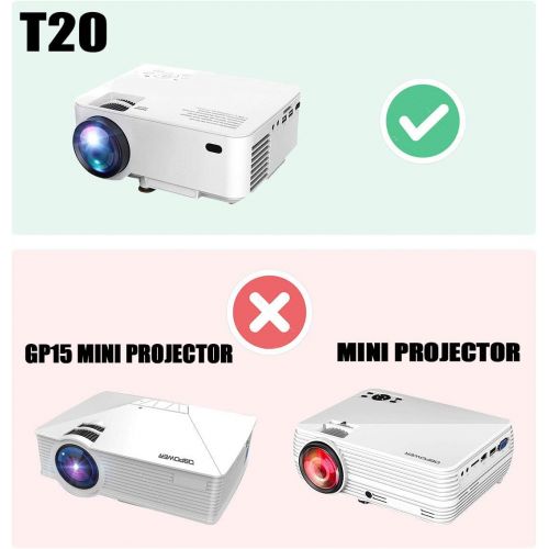  co2crea Hard Travel Case Replacement for TOPVISION 2400Lux / HOMPOW 3600L Mini Projector