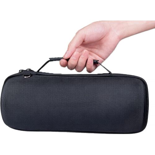  co2CREA Hard Travel Case Replacement for JBL Charge 4 / Charge 5 Waterproof Bluetooth Speaker (Black Case)