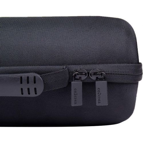  co2CREA Hard Travel Case Replacement for JBL Charge 4 / Replacement for JBL Charge 5 Waterproof Bluetooth Speaker (Ouside Black and Inside Blue)