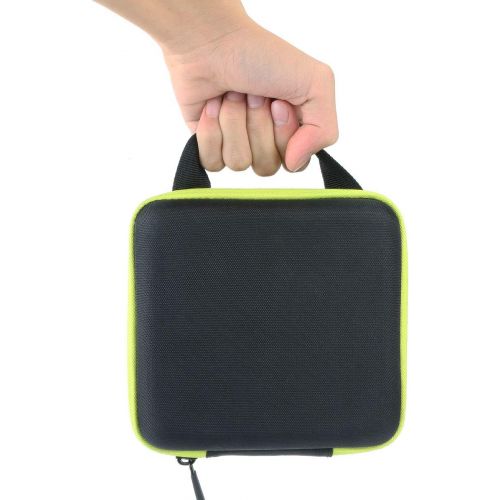  co2crea Hard Travel Case Replacement for Bose SoundLink Color 2 Bluetooth Speaker II (Black Case + Yellow Citrus Zipper)