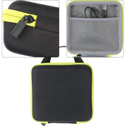  co2crea Hard Travel Case Replacement for Bose SoundLink Color 2 Bluetooth Speaker II (Black Case + Yellow Citrus Zipper)