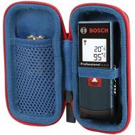 [아마존베스트]co2crea Hard Travel Case Replacement for Bosch GLM 20 Compact Blaze 65 Distance Measure (Black Case + Inside Blue + Red Zipper)