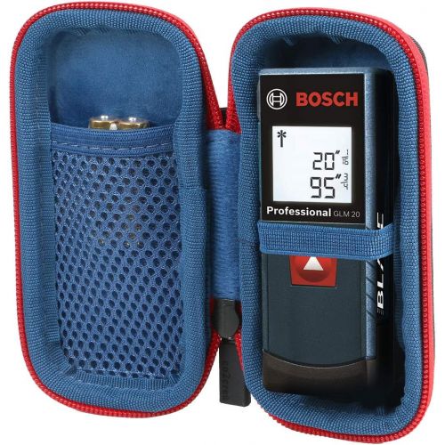  [아마존베스트]co2crea Hard Travel Case Replacement for Bosch GLM 20 Compact Blaze 65 Distance Measure (Black Case + Inside Blue + Red Zipper)