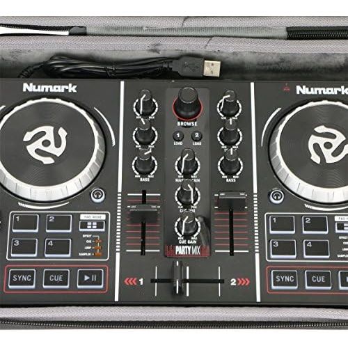  [아마존베스트]Hard Travel Case for Numark Party Mix DJ Controller with Built in Light Show Sound Card from co2CREA