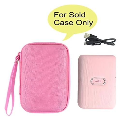  co2CREA Hard Travel Case Replacement for Fujifilm Instax Mini Link Smartphone Printer (Pink Case)