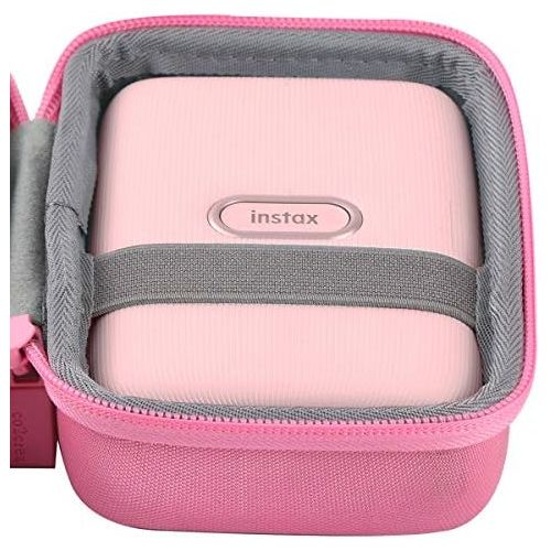  co2CREA Hard Travel Case Replacement for Fujifilm Instax Mini Link Smartphone Printer (Pink Case)