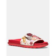 Coach sport slide with cherry patches