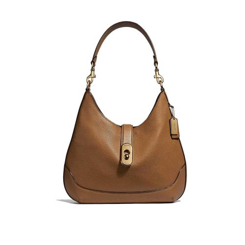  Coach Amber Handbag Light Saddle Leather Hobo Bag