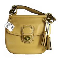 Coach Willis Britisian Luggage Gold Cowhide Leather Crossbody Bag 22382