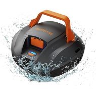 Pool Vacuum Robot, Cordless Robotic Pool Cleaner with 100 Mins Runtime, Powerful Suction, Fast Charging, Self-Parking, Ideal for Above Ground/Inground Pools up to 850 Sq.ft