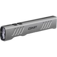 Coast Slayer 1150 Lumen USB-C Rechargeable LED Flashlight with Spot/Flood, Memory Mode and Pocket Clip, Silver