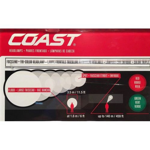  [아마존베스트]Coast Focusing Headlamps 405 Lumen LED 2 Pack