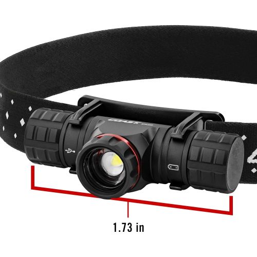  Coast XPH30R 1000 Lumen USB-C Rechargeable Dual Power Headlamp with Twist Focus Beam and Magnetic Base