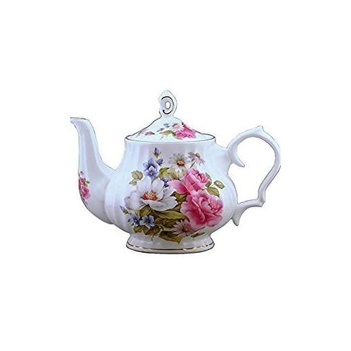  CoastLine Coastline Graces Rose Bone China Teapot 31401 40 Ounce Capacity