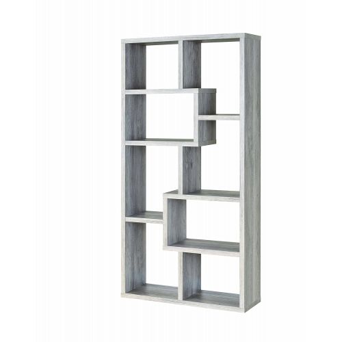  Coaster Home Furnishings 8-Shelf Staggered Bookcase