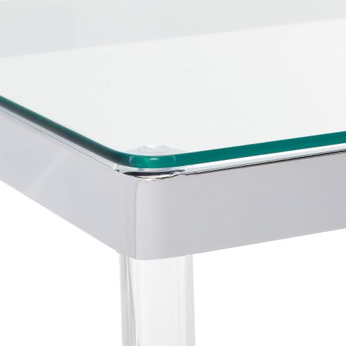  Coaster Home Furnishings Coaster 720748-CO Glass Top Coffee Table, Chrome