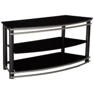 Coaster Home Furnishings 2-Tier Curved TV Console Black